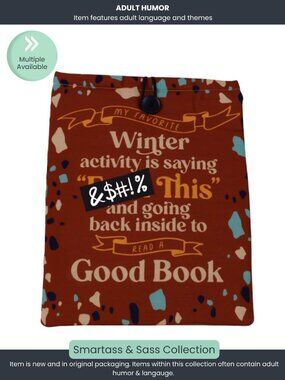 Funny Winter Book & Kindle Sleeve (9" x 11")